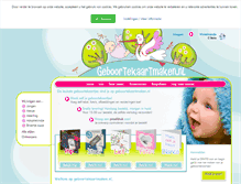 Tablet Screenshot of geboortekaartmaken.nl